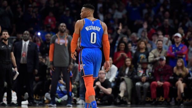 Russell Westbrook , The Canadian Press Russell Westbrook