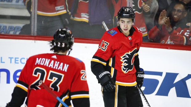 Johnny Gaudreau and Sean Monahan , The Canadian Press Johnny Gaudreau and Sean Monahan