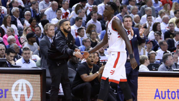 Drake and Siakam, Getty Images Drake and Siakam