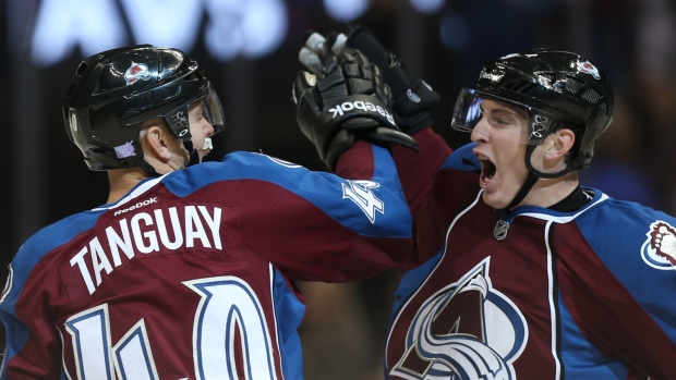 Alex Tanguay and Matt Duchene, The Canadian Press Alex Tanguay and Matt Duchene