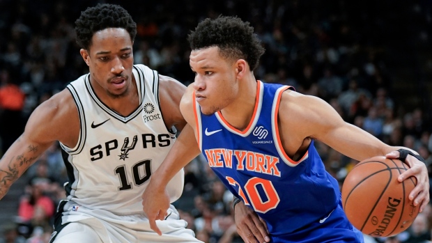 DeMar DeRozan Kevin Knox, The Canadian Press DeMar DeRozan Kevin Knox