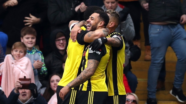 Watford celebrates, The Canadian Press Watford celebrates