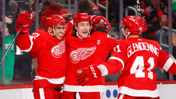 Detroit Red Wings celebrate , The Canadian Press Detroit Red Wings celebrate