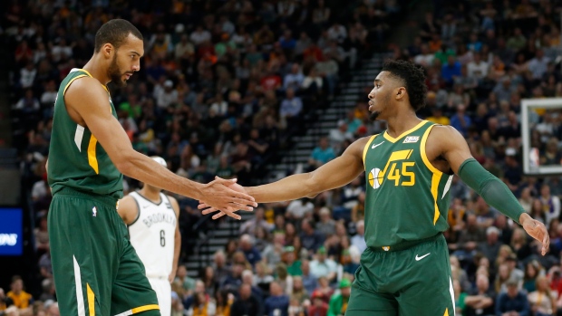 Rudy Gobert Donovan Mitchell, The Canadian Press Rudy Gobert Donovan Mitchell