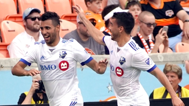 Montreal Impact celebrate, The Canadian Press Montreal Impact celebrate