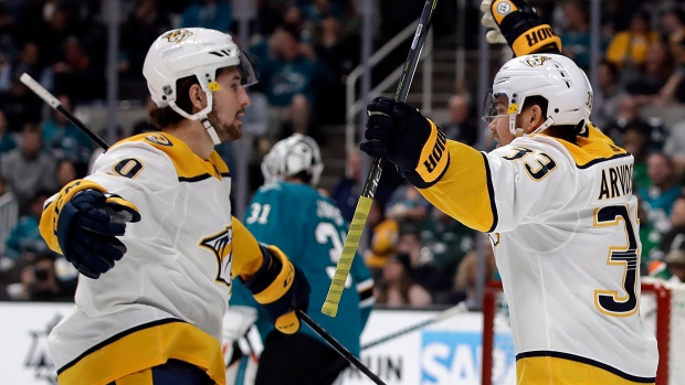 Viktor Arvidsson Filip Forsberg, The Canadian Press Viktor Arvidsson Filip Forsberg