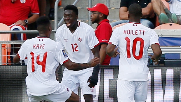 Alphonso Davies Mark-Anthony Kaye David 'Junior' Hoilett, Bob Levey/Getty Images Alphonso Davies Mark-Anthony Kaye David 'Junior' Hoilett