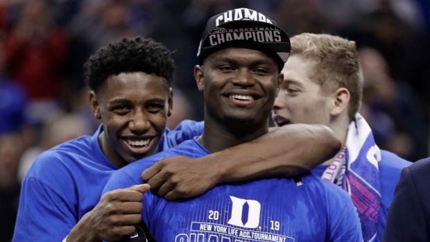 RJ Barrett and Zion Williamson , The Canadian Press RJ Barrett and Zion Williamson