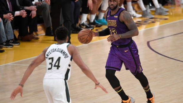 LeBron James and Giannis Antetokounmpo, Getty Images LeBron James and Giannis Antetokounmpo