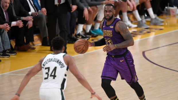 LeBron James and Giannis Antetokounmpo