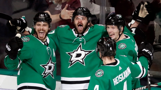 Dallas Stars celebrate, The Canadian Press Dallas Stars celebrate