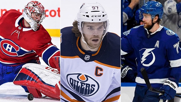 Carey Price, Connor McDavid & Victor Hedman, Getty Images Carey Price, Connor McDavid & Victor Hedman