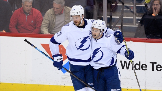 Victor Hedman and Tyler Johnson , The Canadian Press Victor Hedman and Tyler Johnson