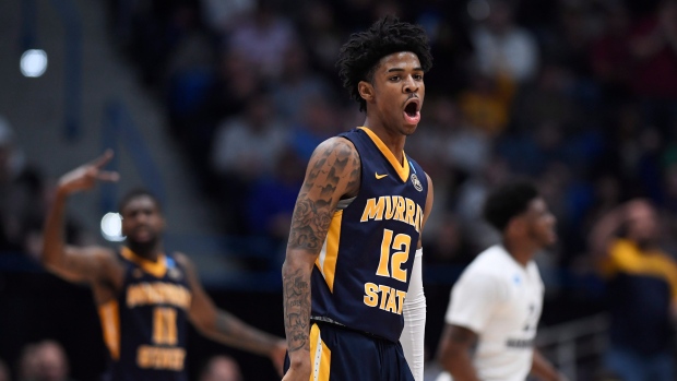 Murray State's Ja Morant (12) , The Canadian Press Murray State's Ja Morant (12)