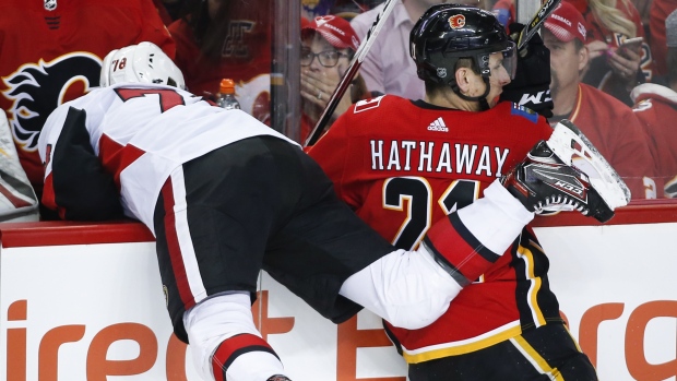 Filip Chlapik and Garnet Hathaway, The Canadian Press Filip Chlapik and Garnet Hathaway