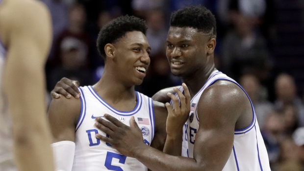 RJ Barrett and Zion Williamson, The Canadian Press RJ Barrett and Zion Williamson