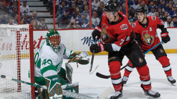 Sparks, Tkachuk and Pageau , Getty Images Sparks, Tkachuk and Pageau