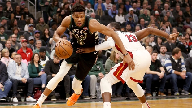 Giannis Antetokounmpo and Bam Adebayo, Getty Images Giannis Antetokounmpo and Bam Adebayo
