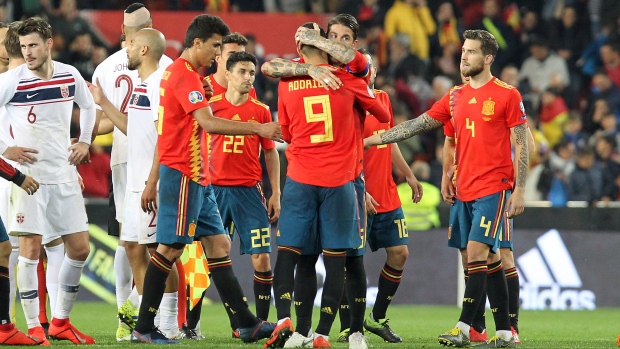 Spain Celebrates , The Canadian Press Spain Celebrates