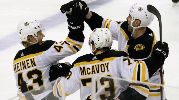 Boston Bruins celebrate 
