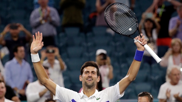 Novak Djokovic, The Canadian Press Novak Djokovic