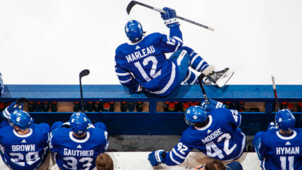 Patrick Marleau, Leafs bench, Getty Images Patrick Marleau, Leafs bench