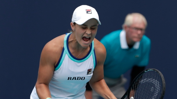 Ashleigh Barty, The Canadian Press Ashleigh Barty