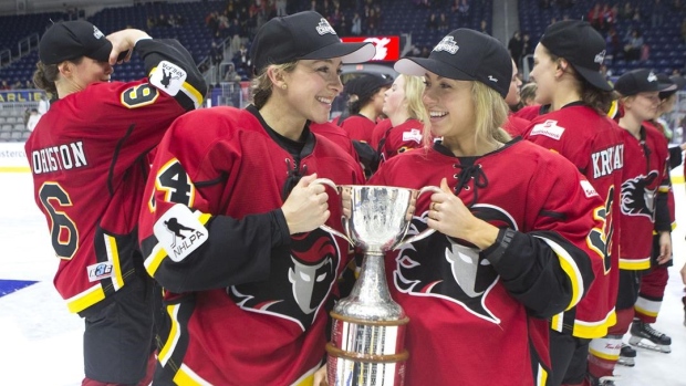 Calgary Inferno celebrate