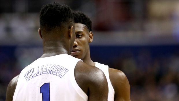 Zion Williamson and RJ Barrett, Patrick Smith/Getty Images Zion Williamson and RJ Barrett