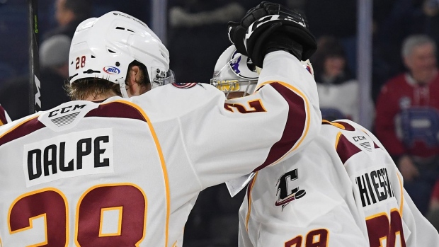 Cleveland Monsters celebrate 