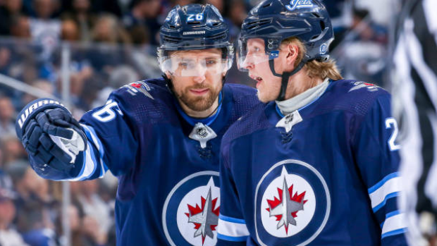 Blake Wheeler and Patrik Laine