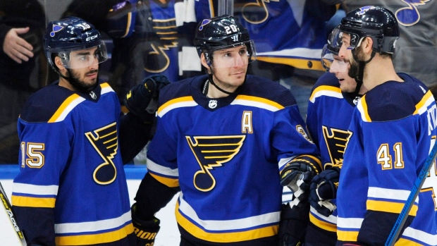 Alexander Steen and Blues Celebrate , The Canadian Press Alexander Steen and Blues Celebrate