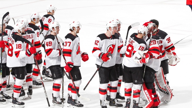 New Jersey Devils celebrate 