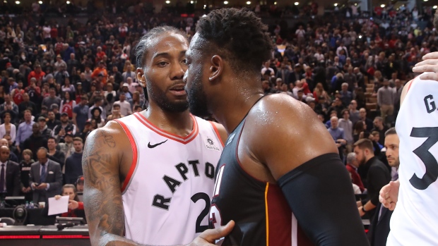 Kawhi Leonard and Dwyane Wade