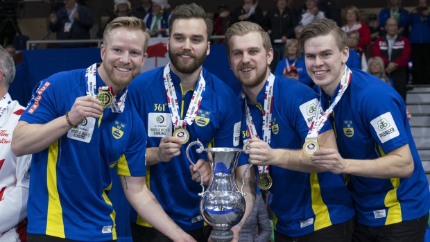 Sweden defeats Canada for gold in men's curling worlds 