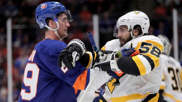 Brock Nelson Kris Letang, The Canadian Press Brock Nelson Kris Letang