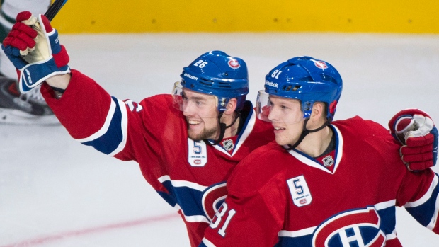 Canadiens celebrate