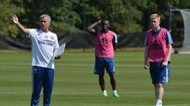 Jose Mourinho and Kevin De Bruyne, Darren Walsh/Chelsea FC via Getty Images Jose Mourinho and Kevin De Bruyne
