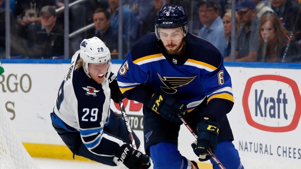 Joel Edmundson and Patrik Laine, The Canadian Press Joel Edmundson and Patrik Laine