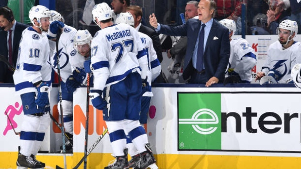 Tampa Bay Lightning bench