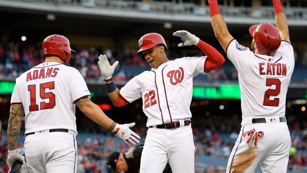 Matt Adams Juan Soto Adam Eaton, The Canadian Press Matt Adams Juan Soto Adam Eaton