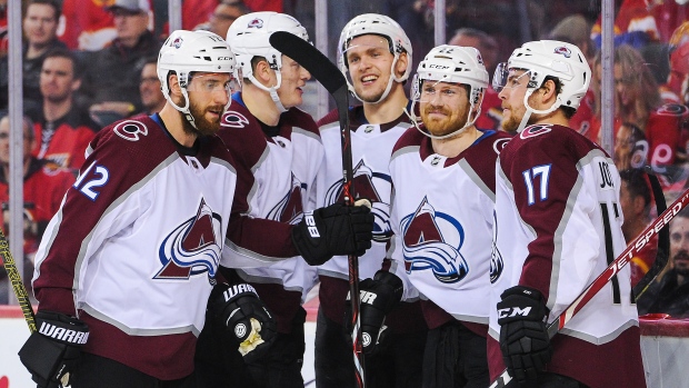 Colorado Avalanche celebrate , Getty Images Colorado Avalanche celebrate