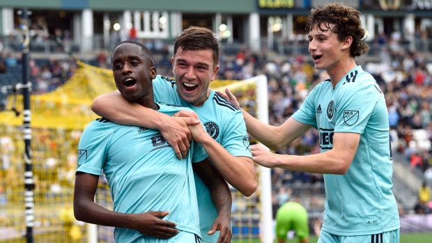Philadelphia Union celebrate , The Canadian Press Philadelphia Union celebrate