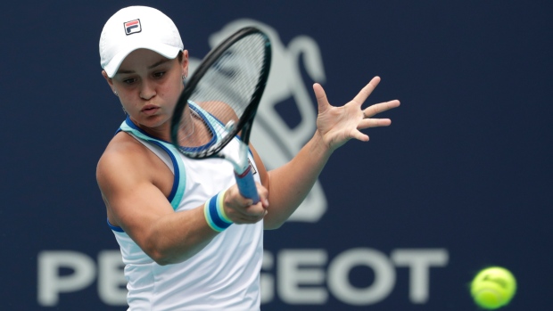 Ashleigh Barty, The Canadian Press Ashleigh Barty