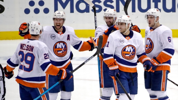 New York Islanders celebrate