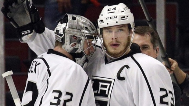 Dustin Brown and Jonathan Quick, The Canadian Press Dustin Brown and Jonathan Quick