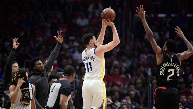 Klay Thompson and Shai Gilgeous-Alexander