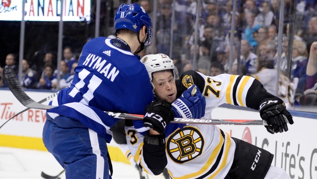 Zach Hyman and Charlie McAvoy, The Canadian Press Zach Hyman and Charlie McAvoy