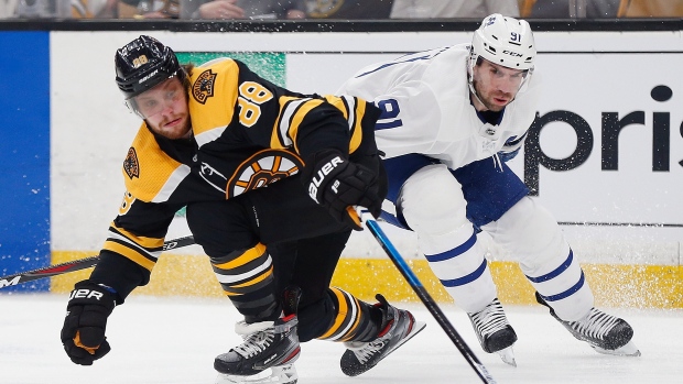 David Pastrnak and John Tavares, The Canadian Press David Pastrnak and John Tavares
