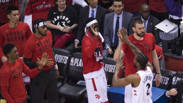 Toronto Raptors celebrate Toronto Raptors celebrate